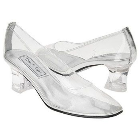 clear glass shoes